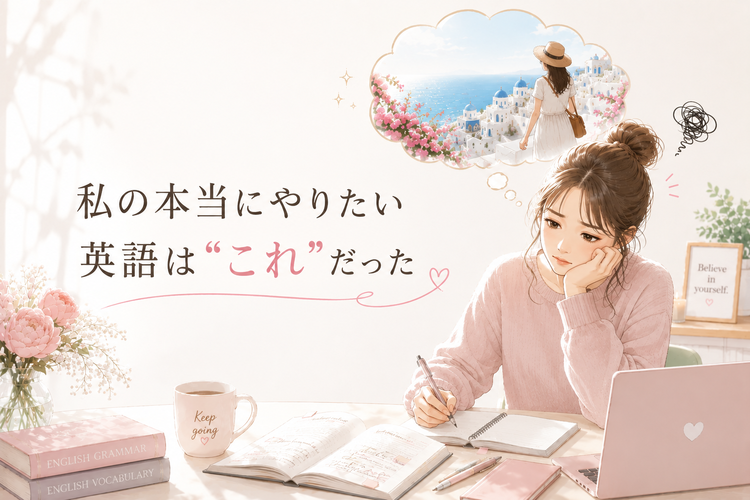 「英語学習半年、不安になった時に思い出す